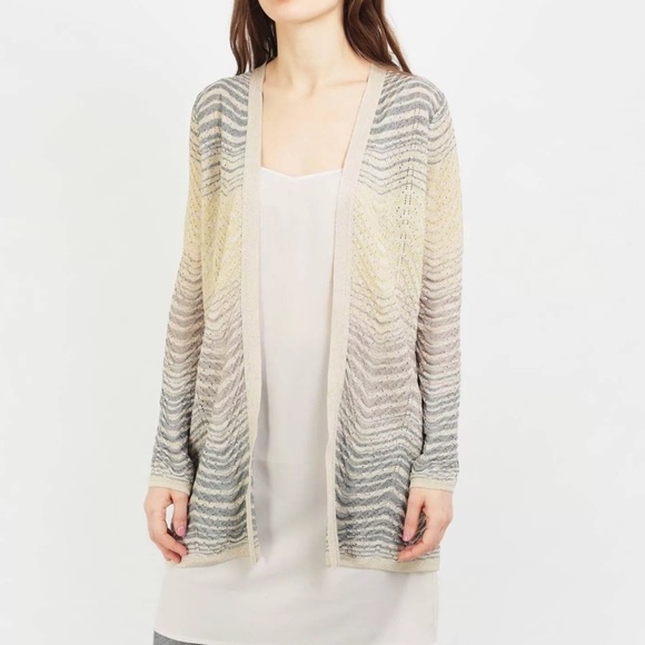M Missoni Open Front Ripple knit cardigan sweater Size 44 = Size 8 - Picture 1 of 16